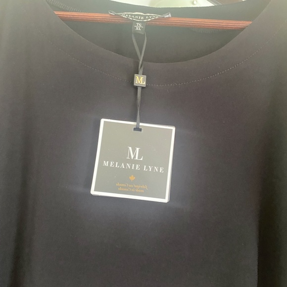 Melany Lynn beautiful black chiffon ,tunik size XL Brand new with tag , - Picture 2 of 7